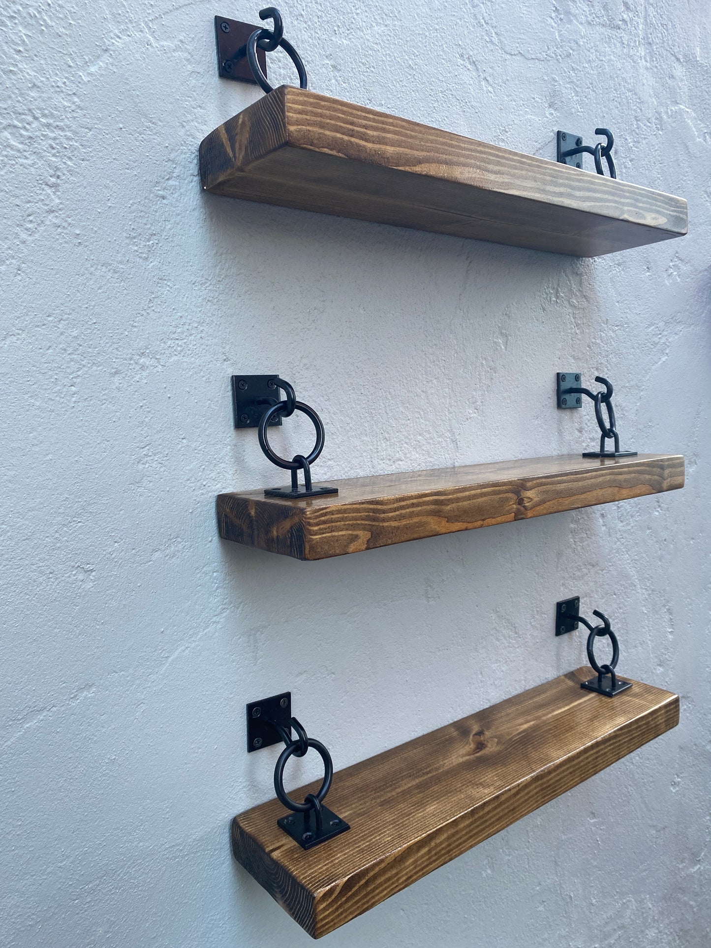 Industrial Hook & Ring Shelf Brackets